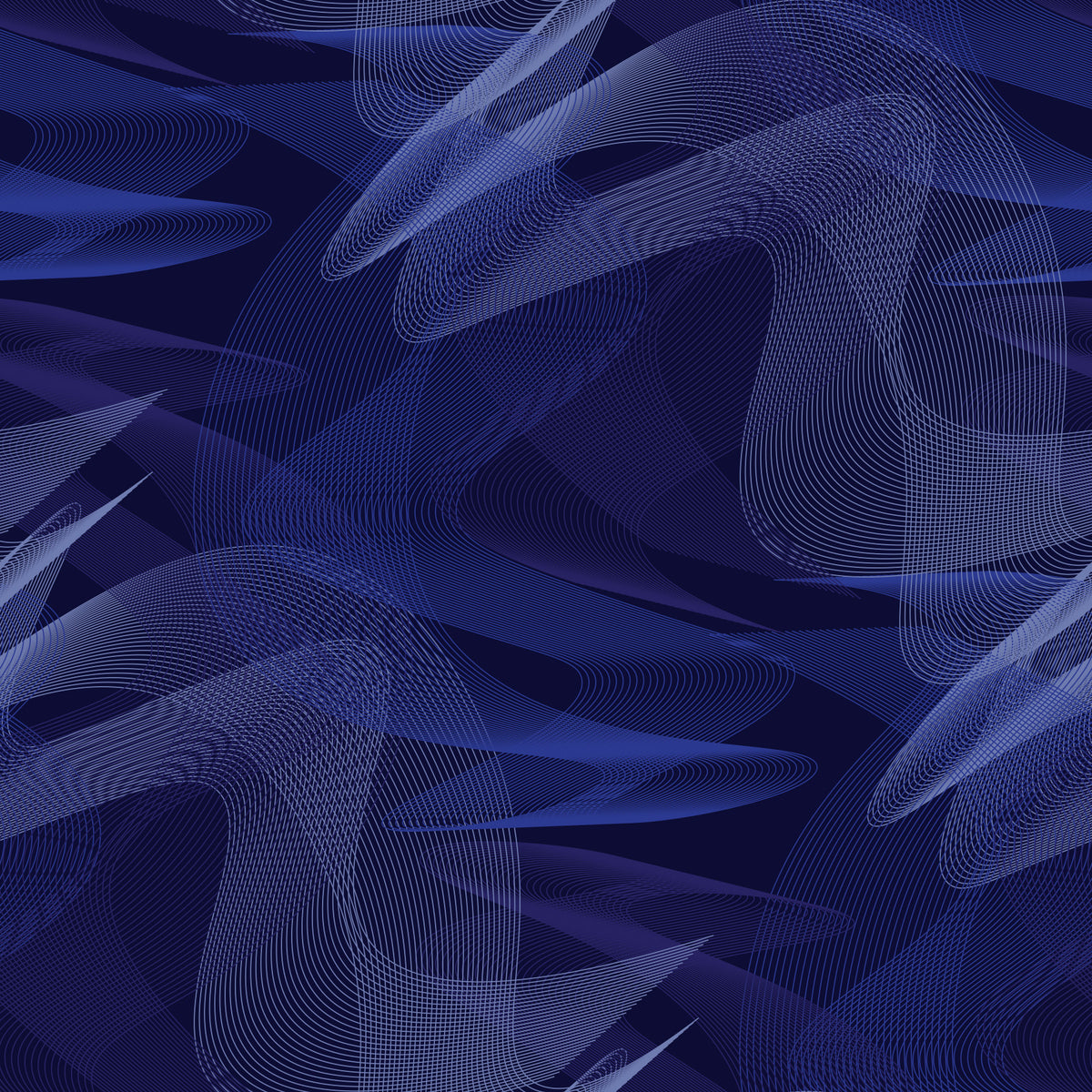 Navy Geometric Rhythmic Arcs Wallpaper⁠ in your room