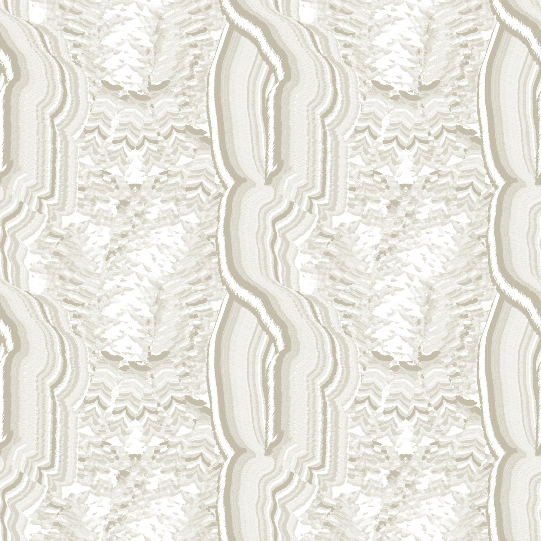Serene Linear Texture in Cream Wallpaper⁠