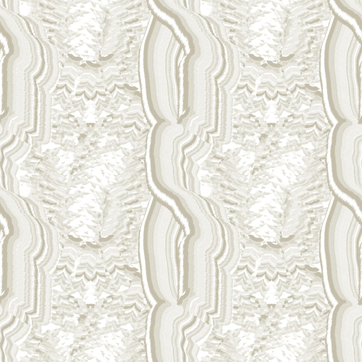 Serene Linear Texture in Cream Wallpaper⁠ in your room — zoomed