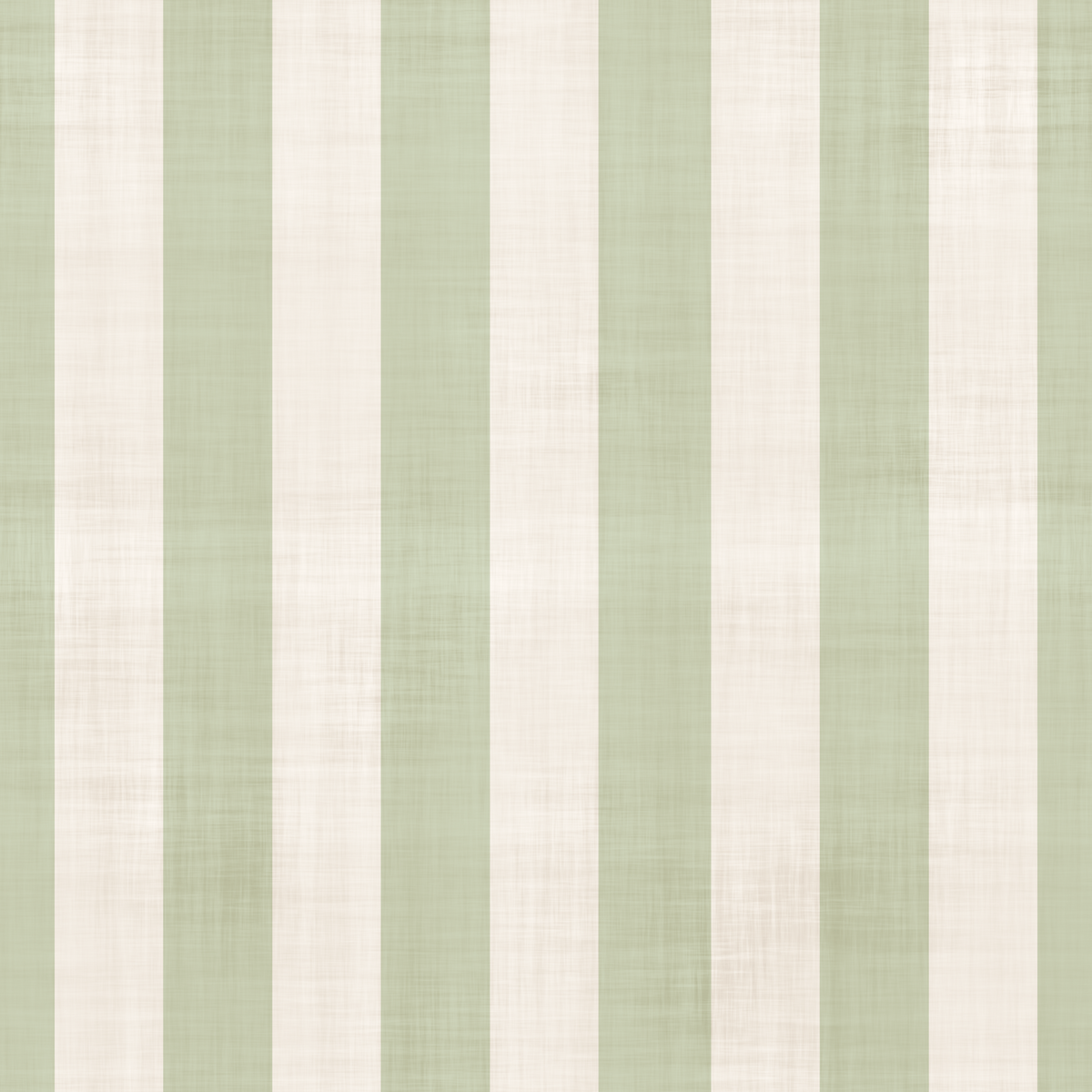 Green and White Stripe Linen Look Texture Wallpaper⁠ in your room — zoomed