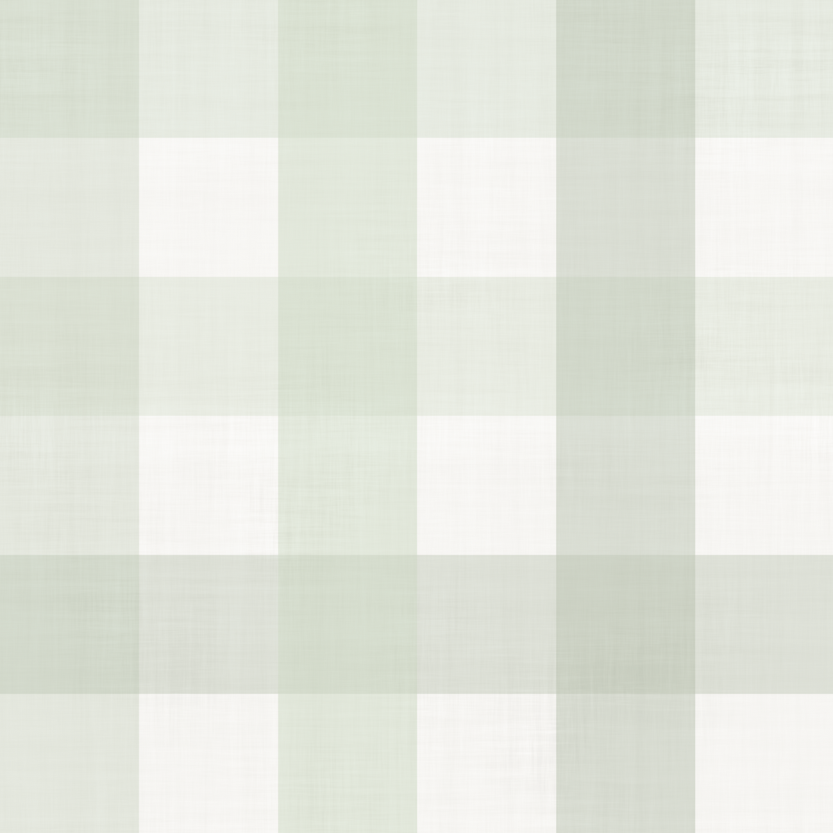 Green Gingham Plaid Linen Look Texture Wallpaper⁠ in your room — zoomed