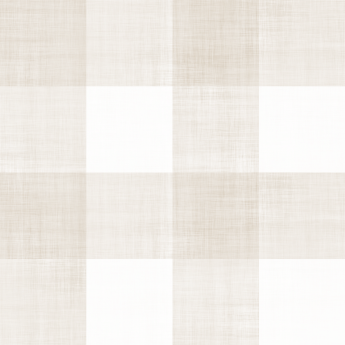Beige Gingham Plaid Linen Look Texture Wallpaper⁠