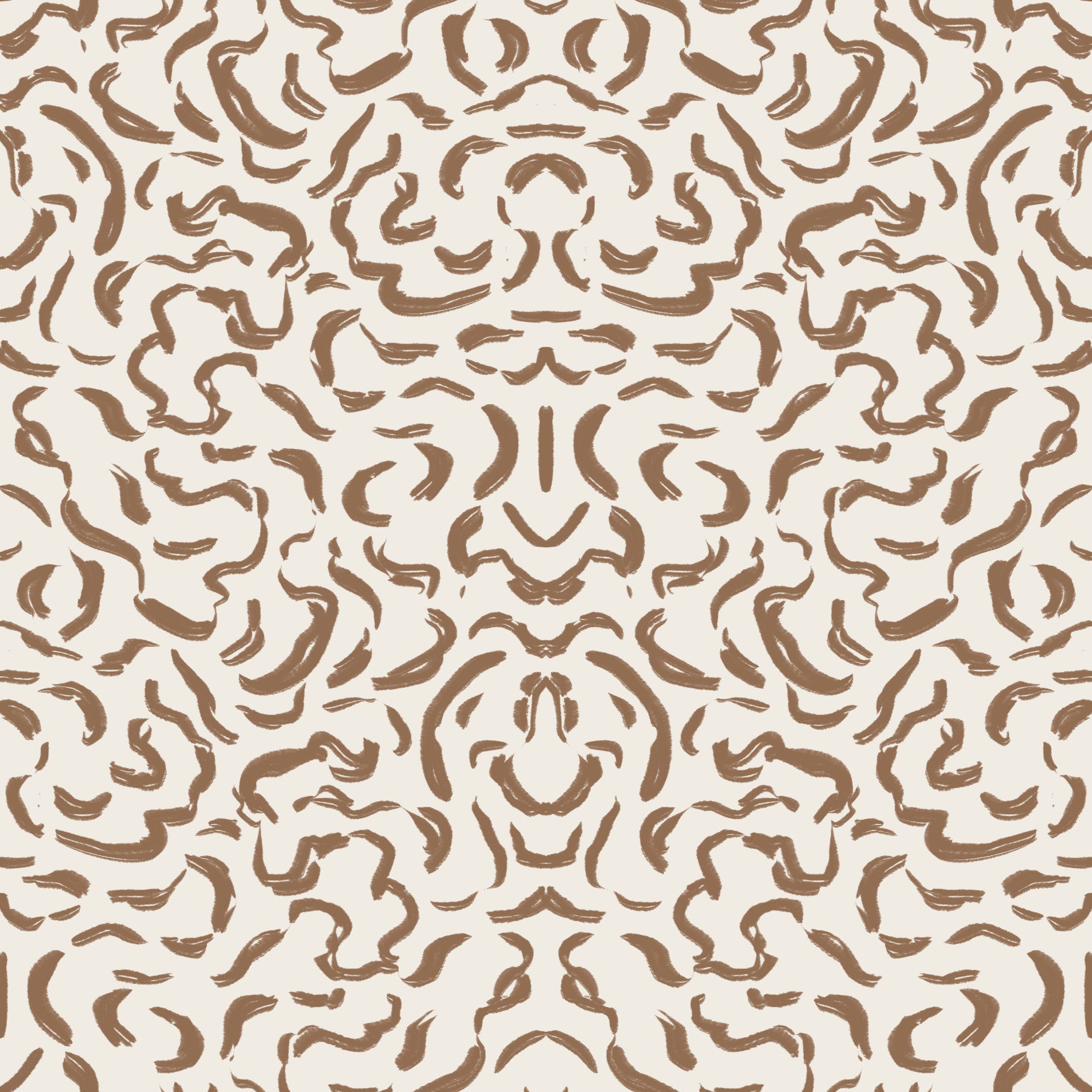 Abstract Umber Swirls Wallpaper⁠