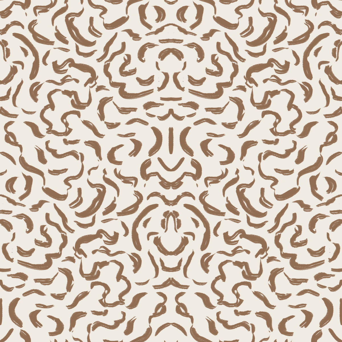 Abstract Umber Swirls Wallpaper⁠ in your room