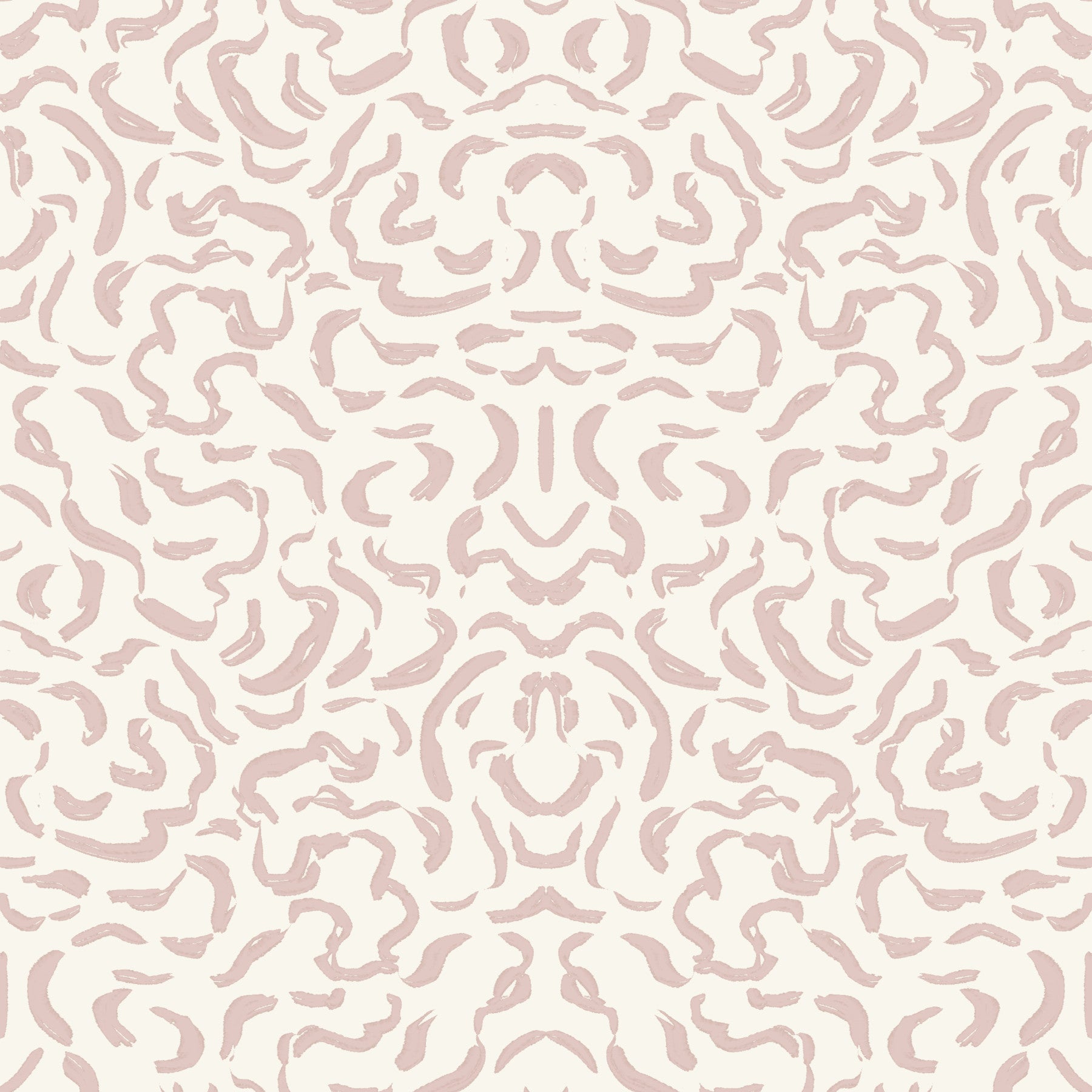Abstract Blush Rhythmic Flourish Wallpaper⁠