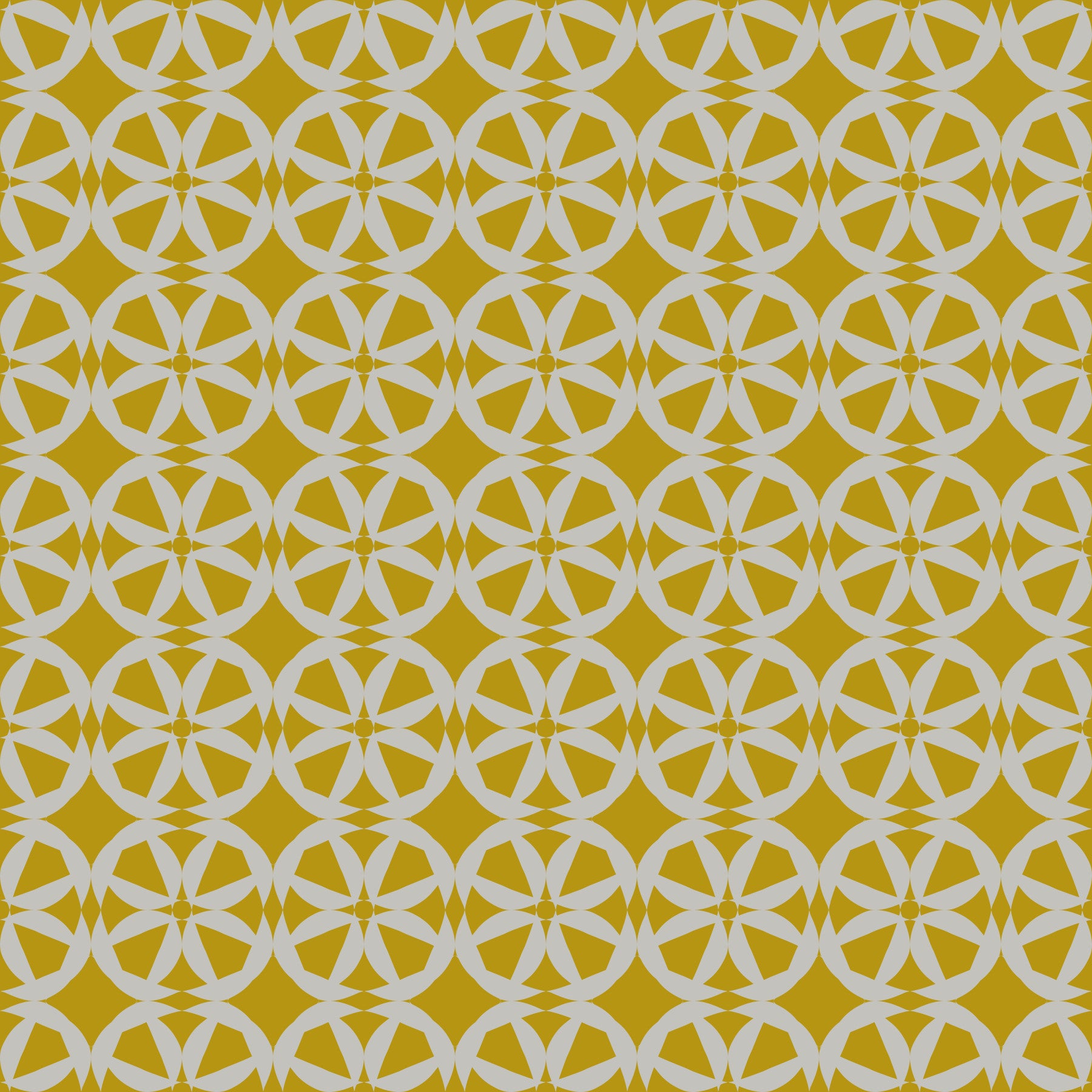 Abstract Mustard Circular Mosaic Wallpaper⁠