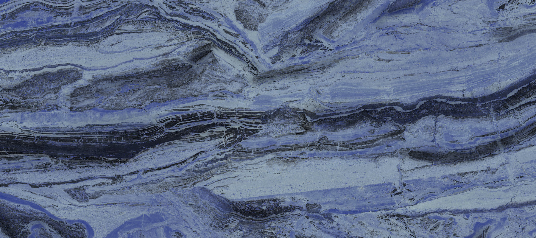 Indigo Veined Marble Slab Wall Mural
