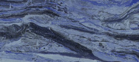 Deep Azure Marble Flow Wall Mural