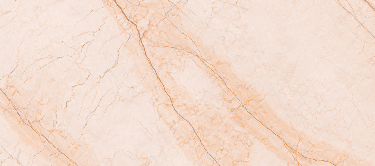 Soft Peach Marble Stone Texture Wall Mural in your room — zoomed
