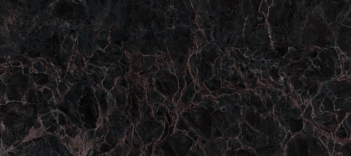 Midnight Rose Veined Marble Wall Mural in your room — zoomed