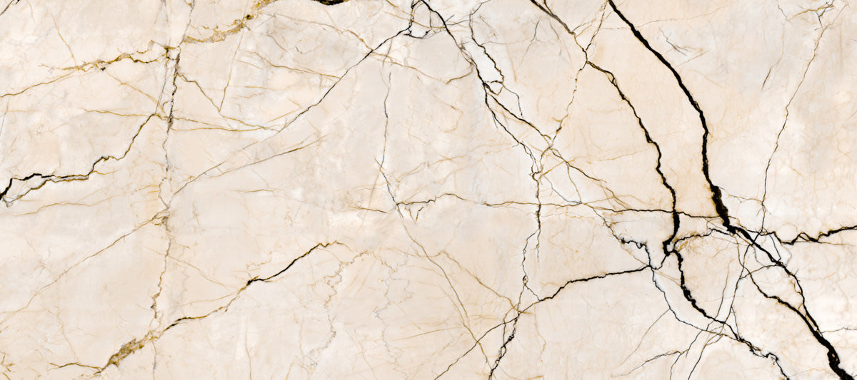Cream and Black Marble Vein Wall Mural in your room