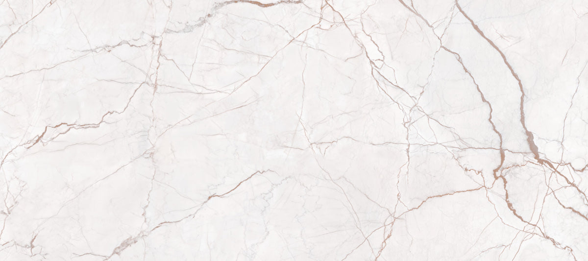 Soft Blush Marble Veins Wall Mural in your room — zoomed