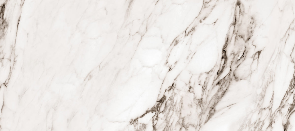 Calacatta White Stone Texture Wall Mural in your room — zoomed