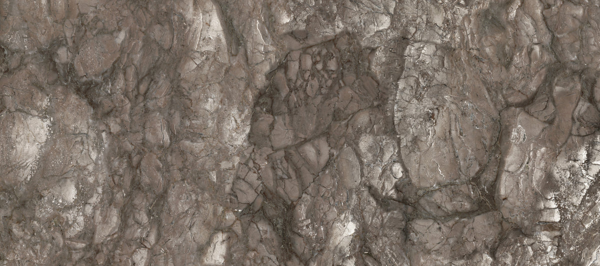 Polished Earthy Brown Stone Texture Wall Mural in your room