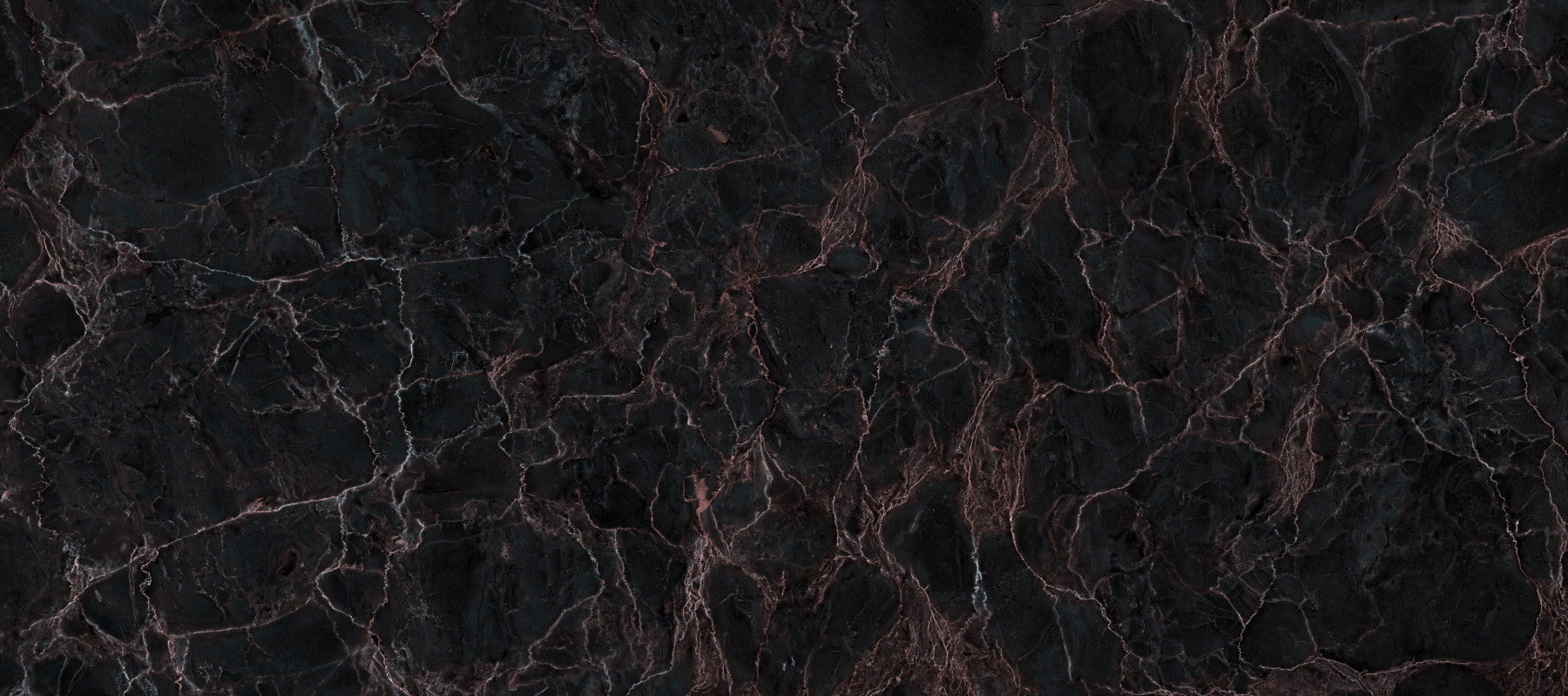 Midnight Copper Vein Marble Wall Mural