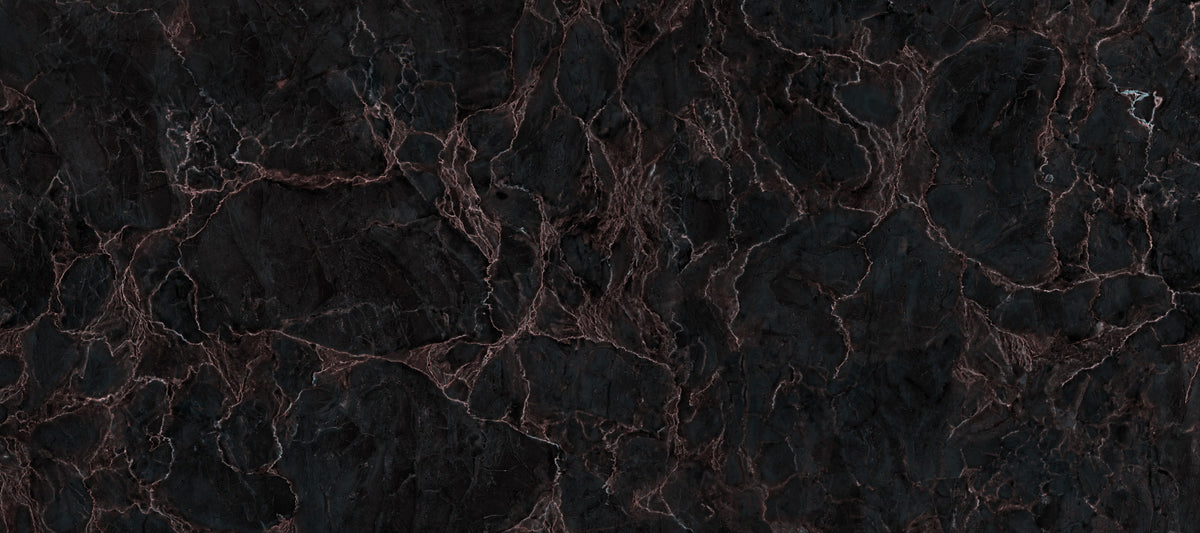 Midnight Copper Vein Marble Wall Mural in your room