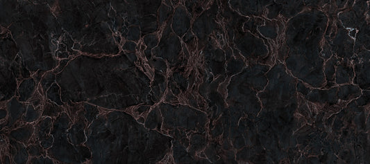 Midnight Copper Vein Marble Wall Mural