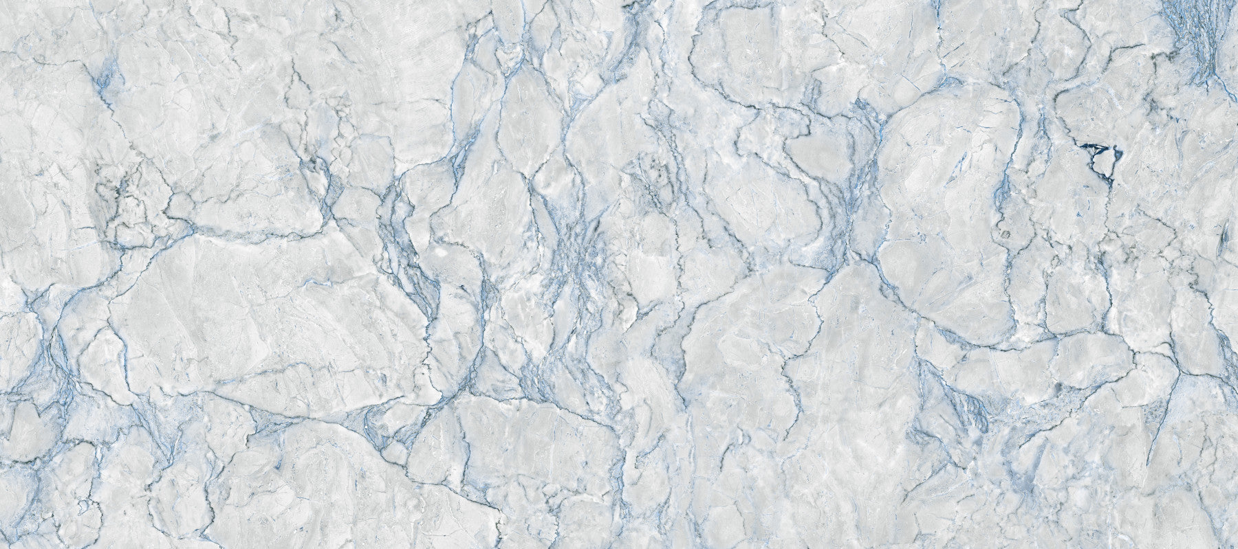 Ethereal Blue Veined Marble Texture Wall Mural