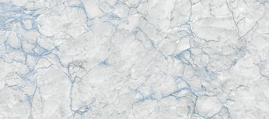 Cool Grey Blue Marble Vein Wall Mural
