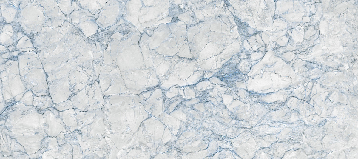 Ethereal Blue Marble Slab Wall Mural in your room — zoomed