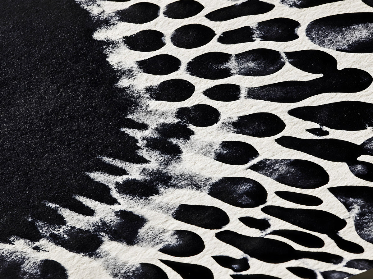 Ink Blot Abstract Wall Mural in your room