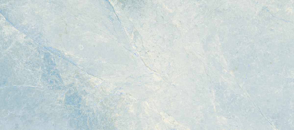 Cool Azure Marble Slab Texture Wall Mural in your room