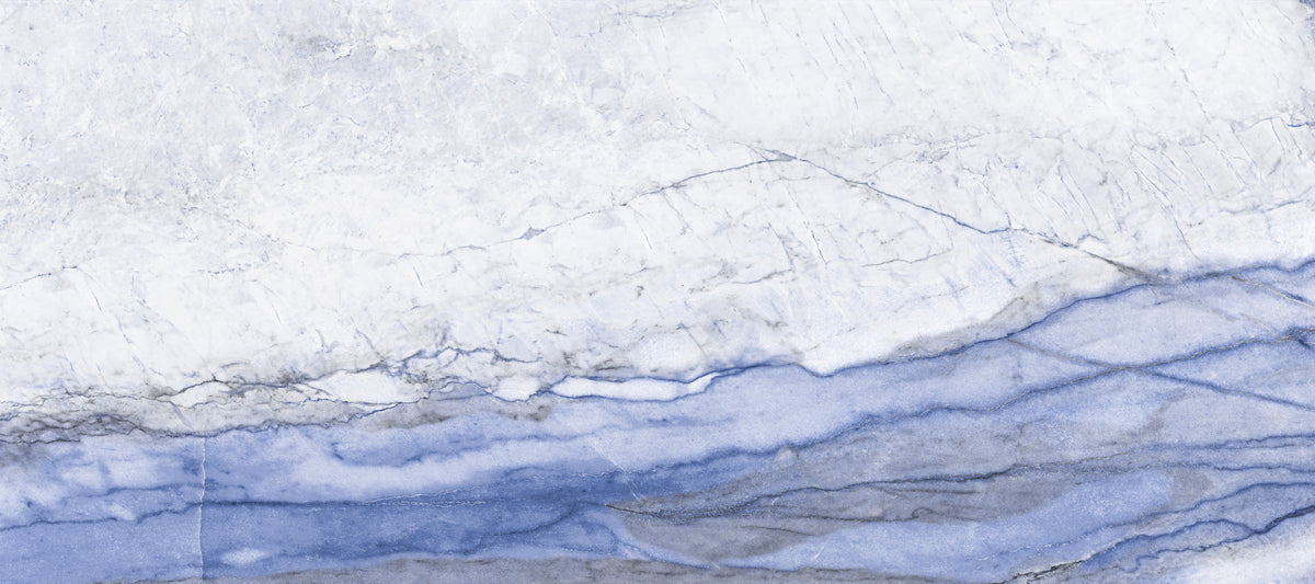 Blue Veined Marble Horizon Wall Mural