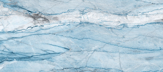 Ethereal Azure Veined Stone Wall Mural