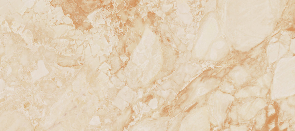 Cream And Sienna Marble Slab Wall Mural in your room — zoomed