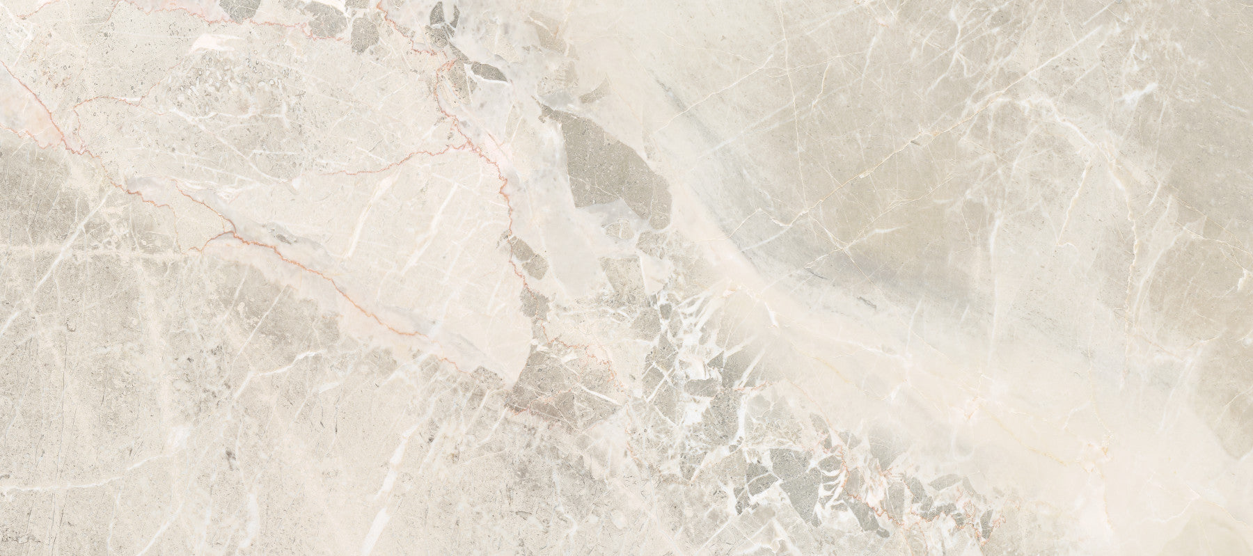 Natural Cream and Gray Marble Slab Wall Mural