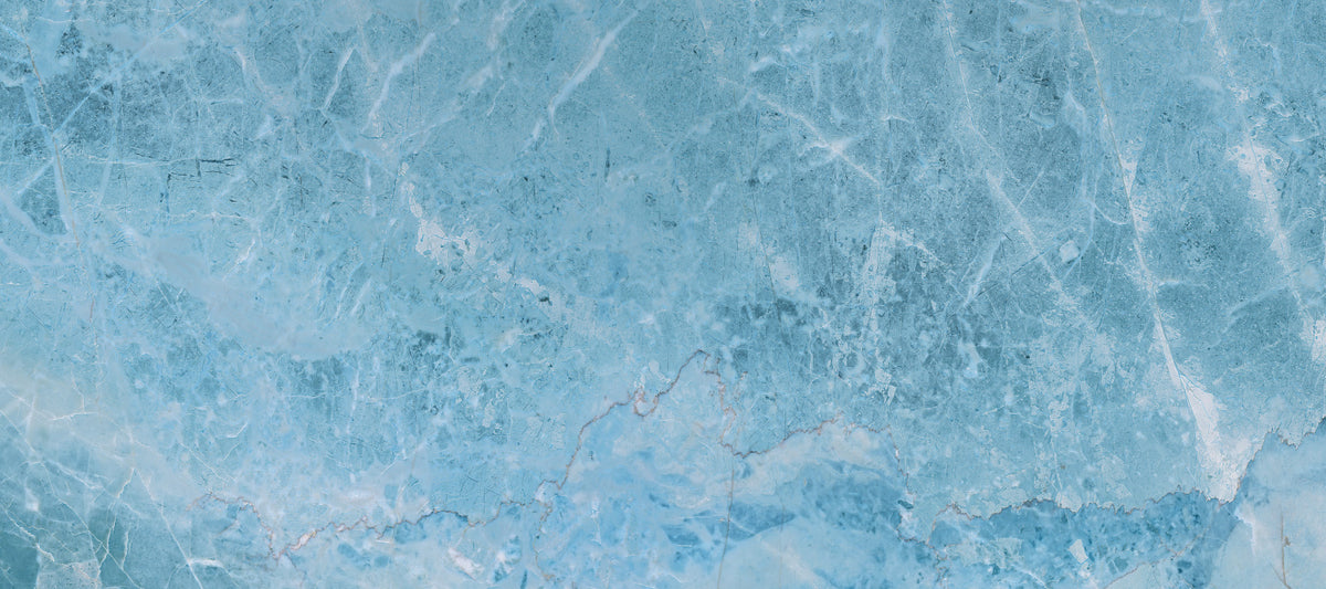 Azure Marble Vein Texture Wall Mural