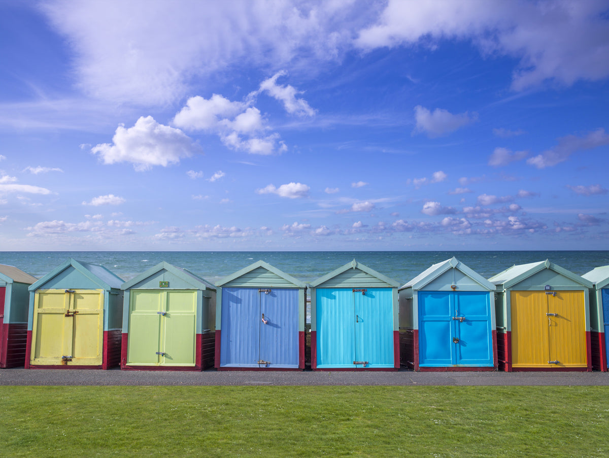 Summer Shoreline Architecture Wall Mural in your room — zoomed