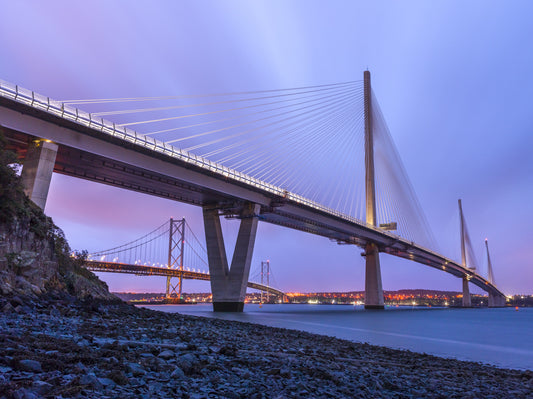 Forth Bridge Dusk Architecture Wall Mural
