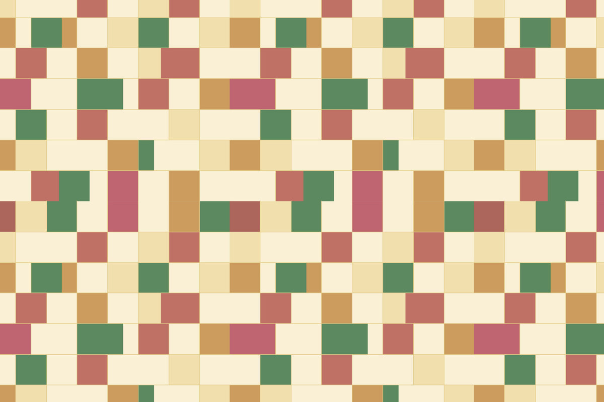 Abstract Block Mosaic Wallpaper⁠ in your room