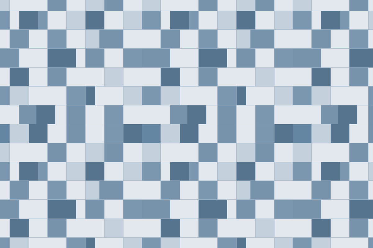 Minimalist Blue Mosaic Grid Wallpaper⁠ in your room