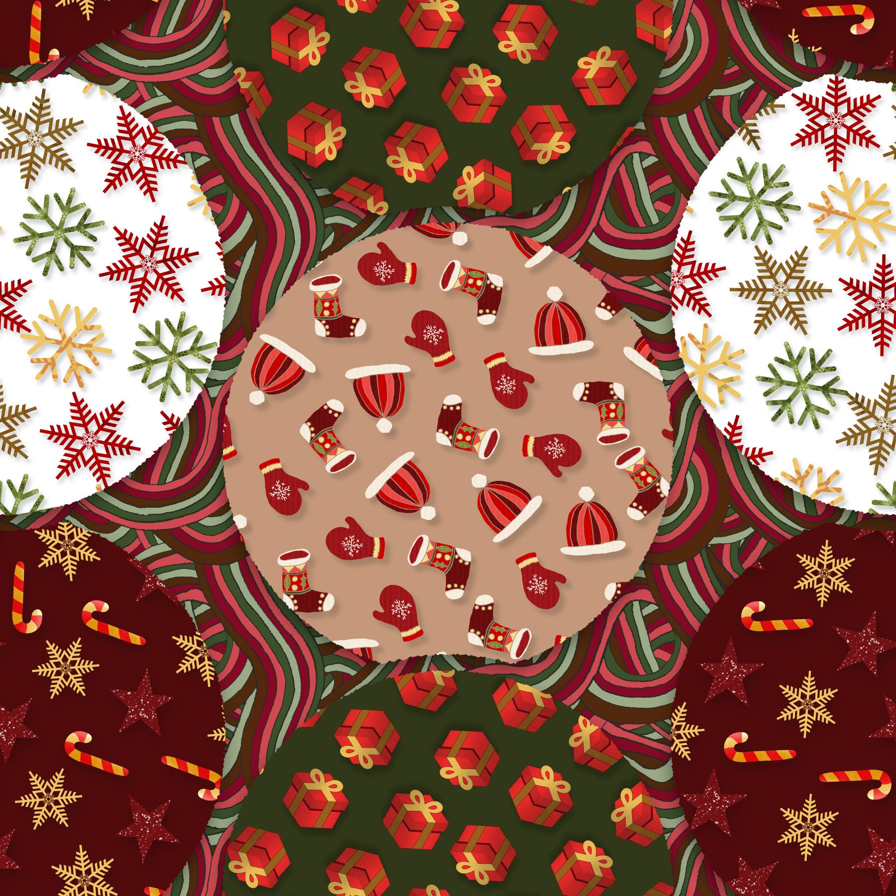 Winter Solstice Medallions Wallpaper⁠