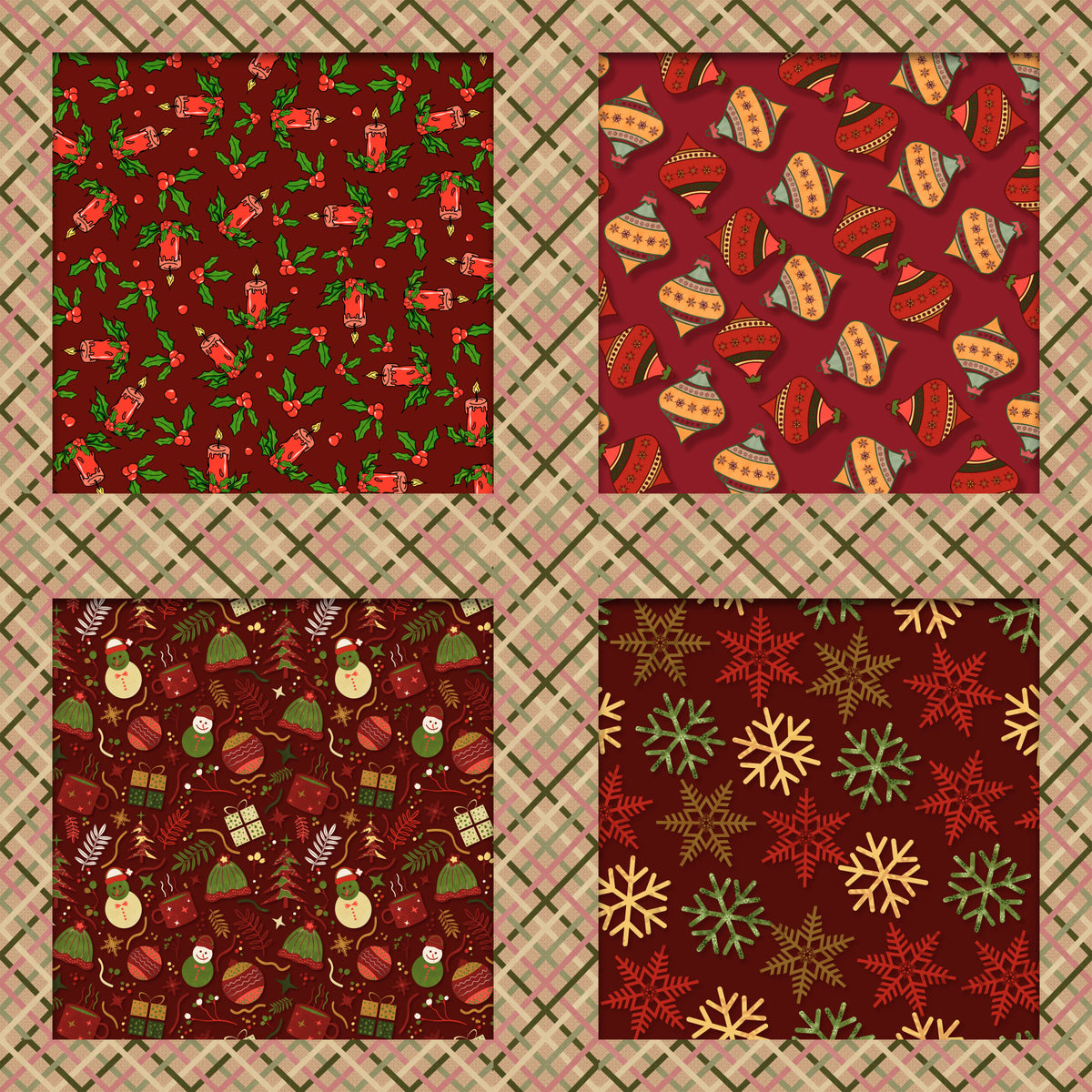 Heritage Christmas Wallpaper⁠ in your room — zoomed