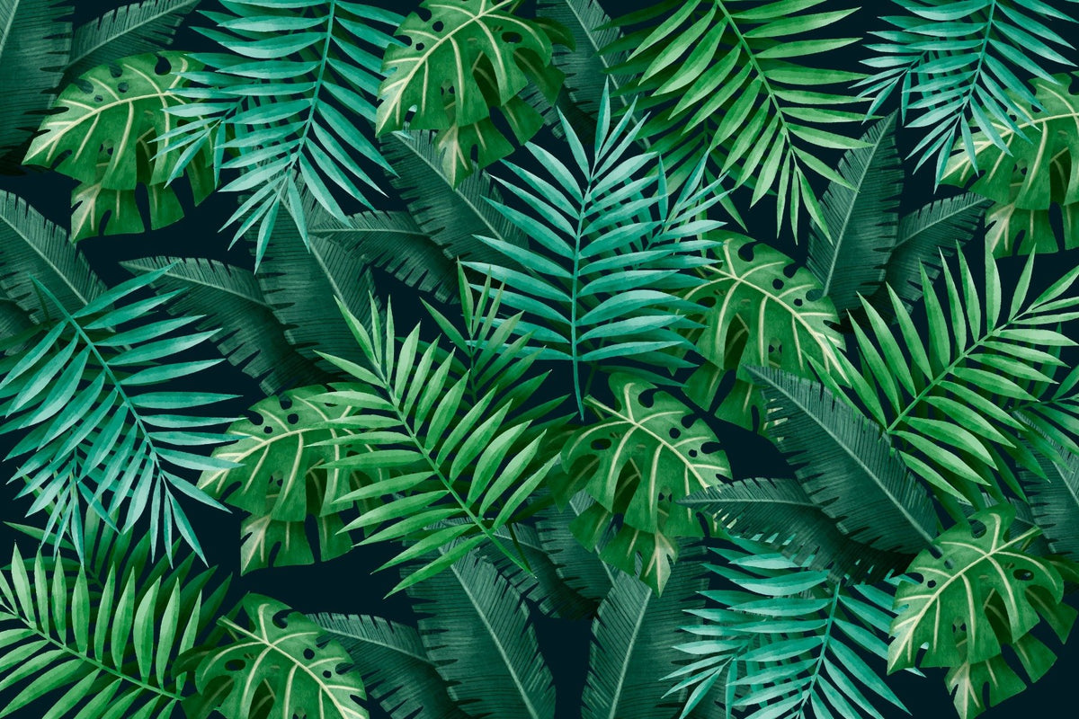 Green Leaves Wallpaper Mural