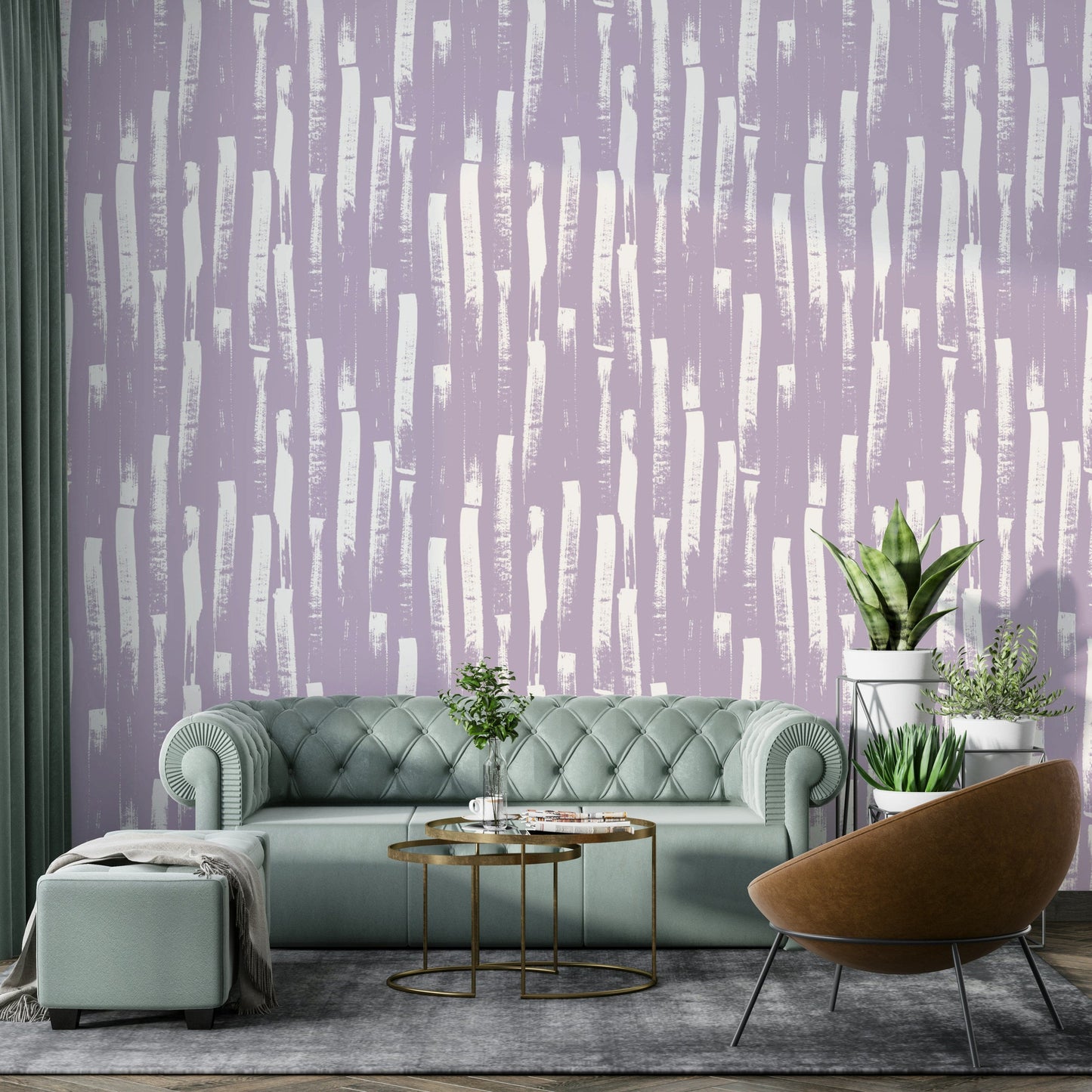 Calming purple wallpaper design

