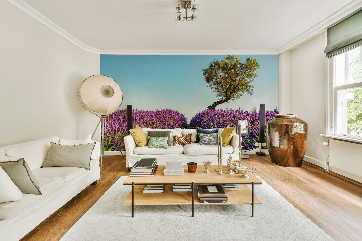 Lavender Field Wall Mural