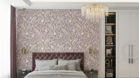 Modern botanical wallcovering

