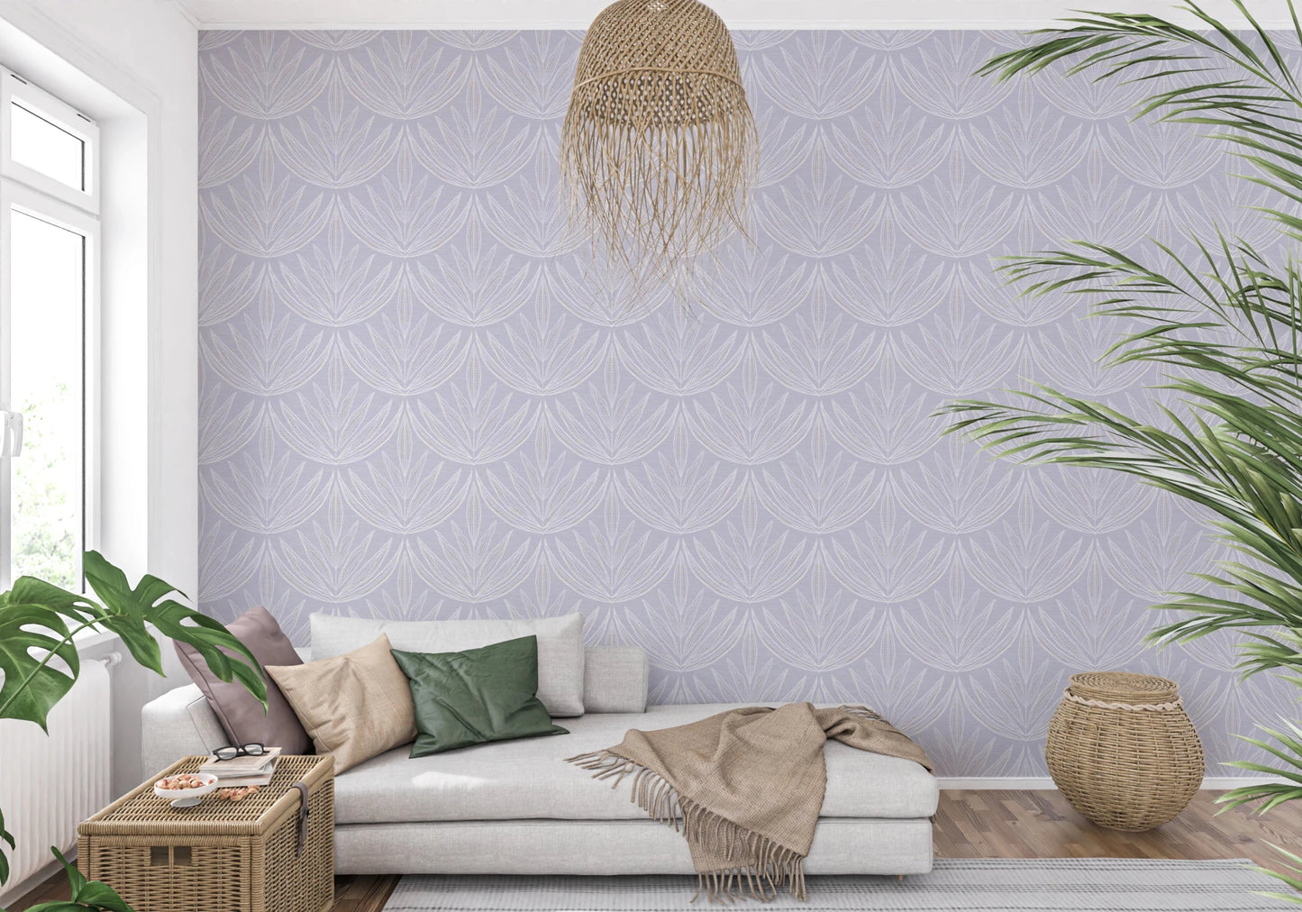 Lavender Lines Wallpaper⁠