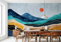 Layered Landscape Wall Mural