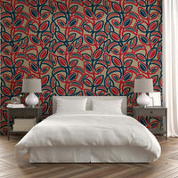 Artistic and playful leaf design.

