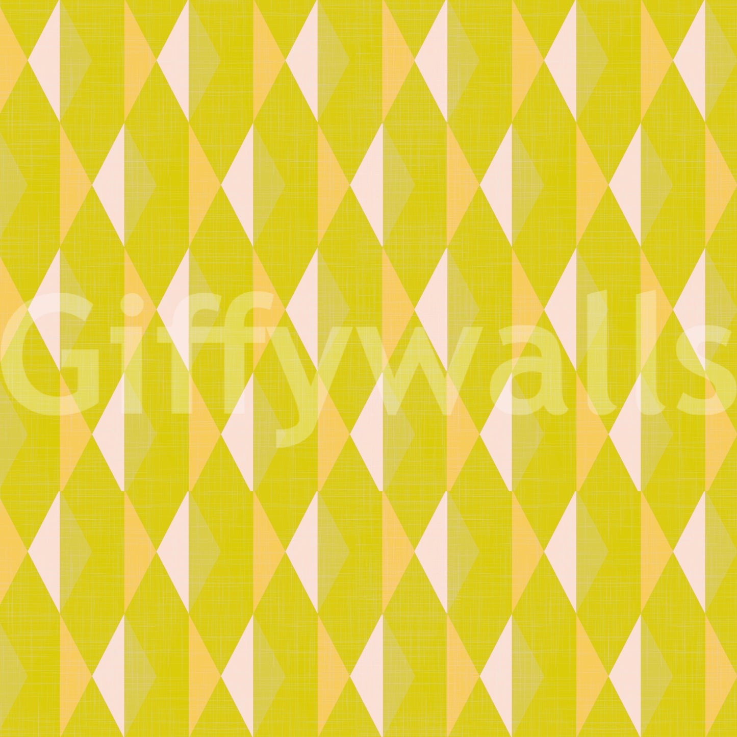 Lemon polygon Lemon Rhombus repetitive wall décor print.