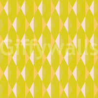 Lemon polygon Lemon Rhombus repetitive wall décor print.