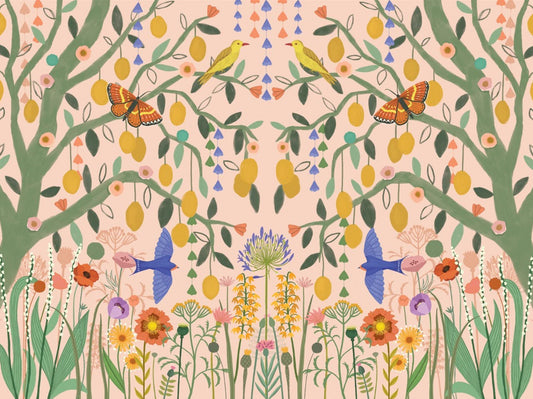 Lemon Trees Wall Mural