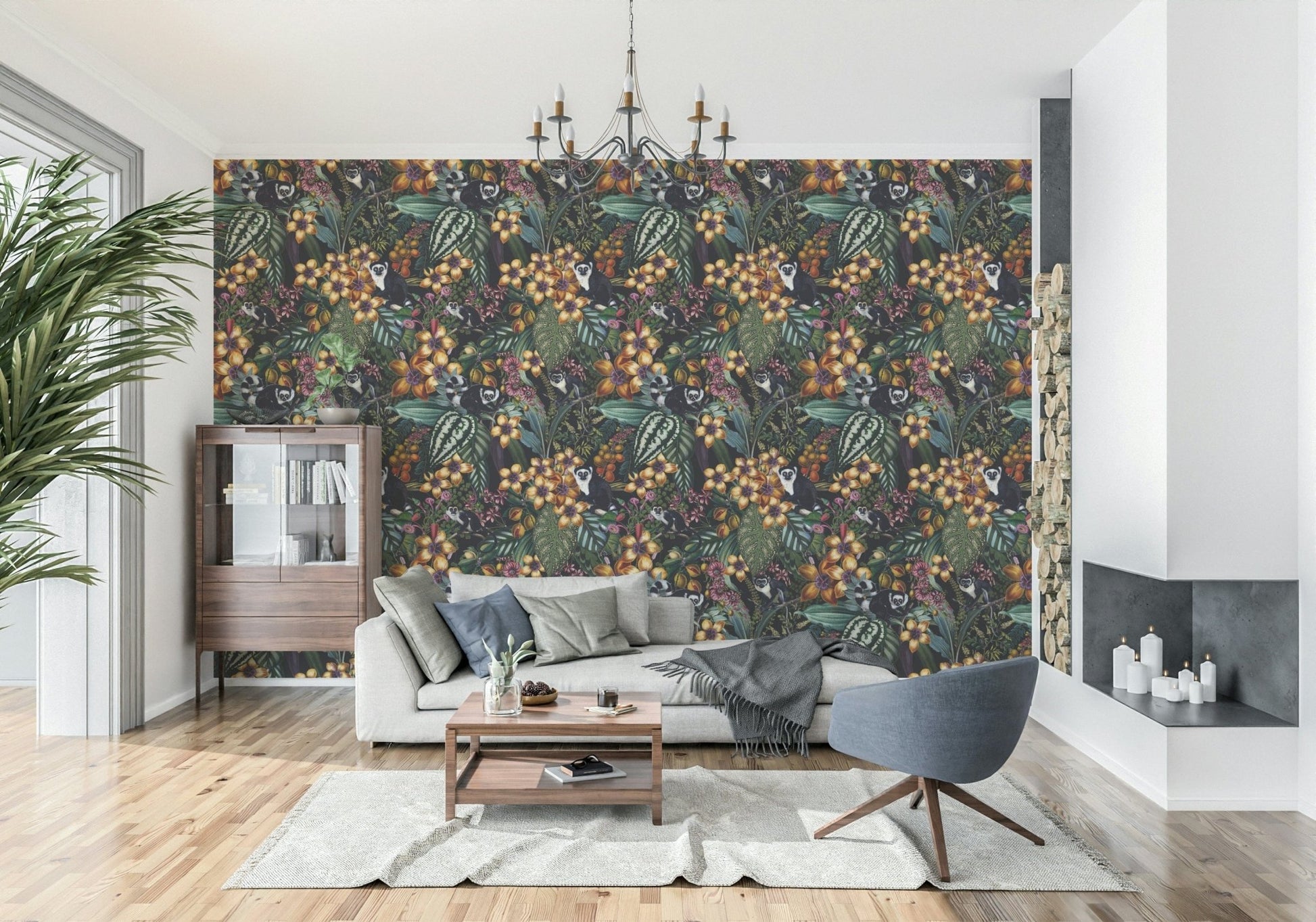Lemur's Secret Garden Wallpaper⁠