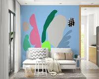 A beautiful wide-angle wall mural of a soft vista.

