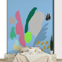 An artistic early morning mural on minimalist wallpaper.

